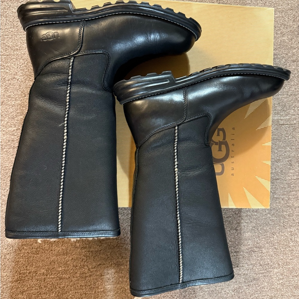 Ugg Shearling Lined Leather Boots - image 5